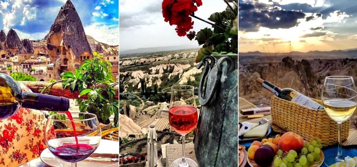 Wine Tasting Landscape, Cappadocia, Turkey