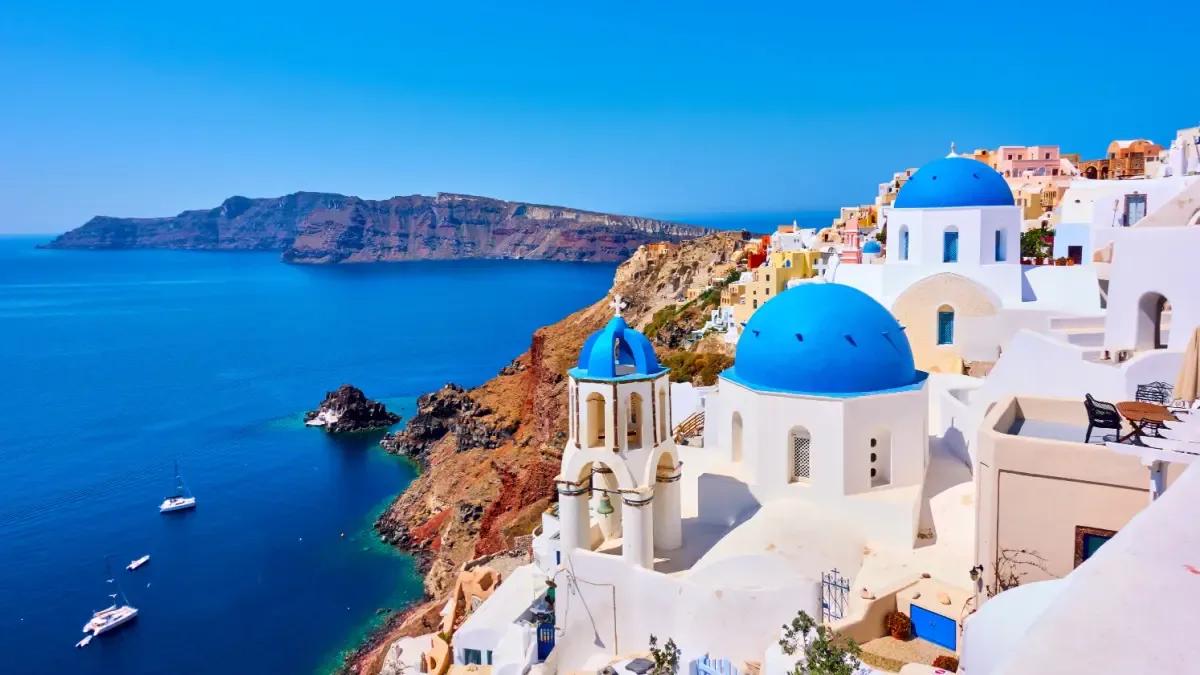 Blue-domed Churches, Santorini, Greece