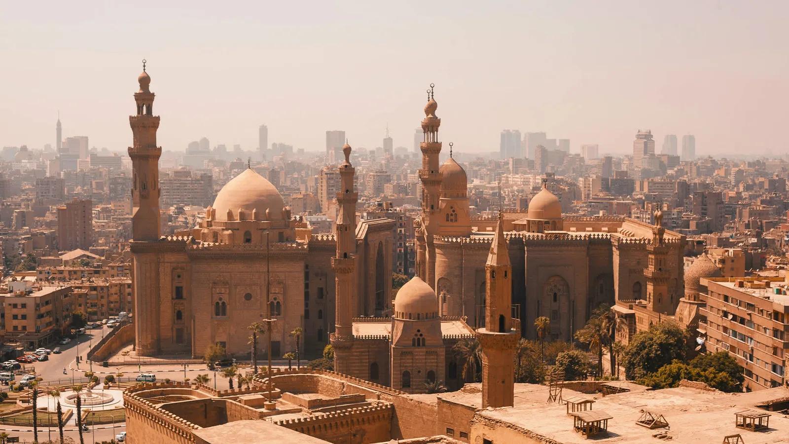 Sultan Hassan Mosque Citadel View, Cairo, Egypt