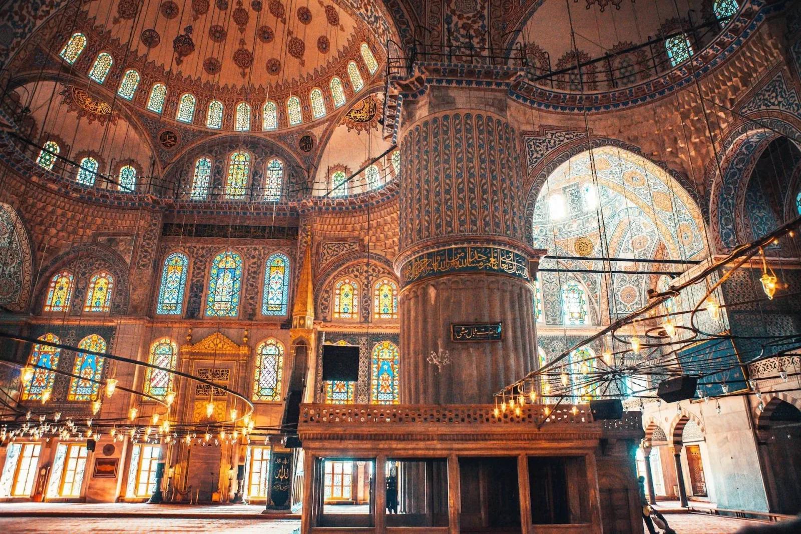 Blue Mosque Interior, Istanbul, Turkey
