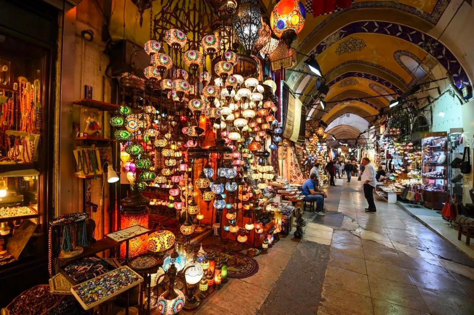 Grand Bazaar Lamps, Istanbul, Turkey
