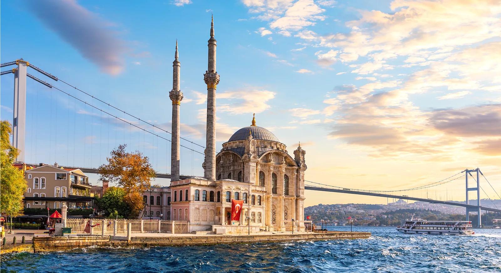 Ortakoy Mosque Bosphorus Bridge, Istanbul, Turkey