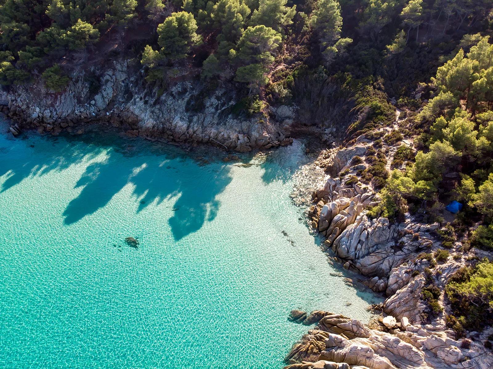 Islands Beach Aerial View, Saronic, Greece