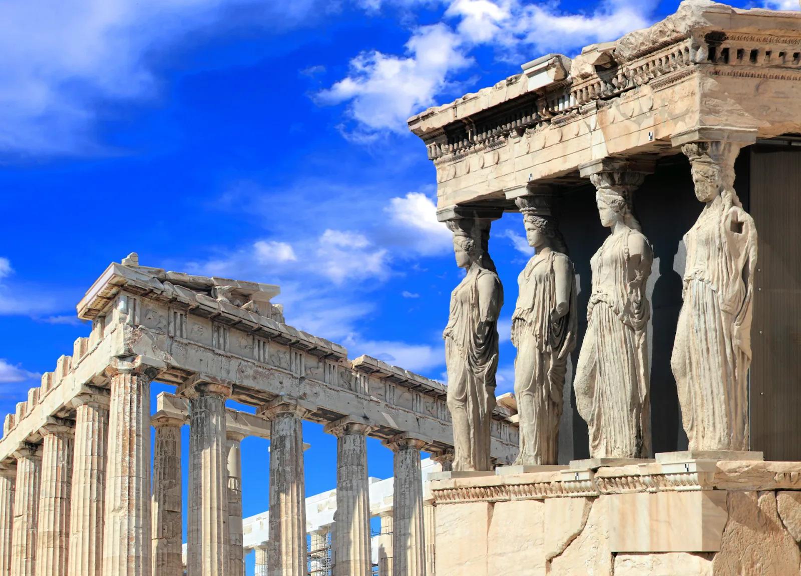 Acropolis Caryatids, Athens, Greece
