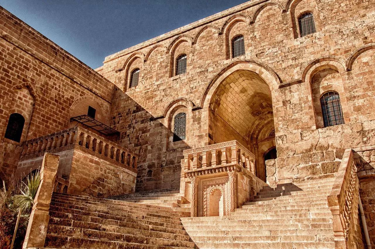Deyrulzafaran Monastery Steps, Mardin, Turkey