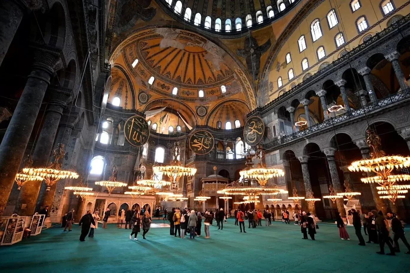 Hagia Sophia Interior, Istanbul, Turkey