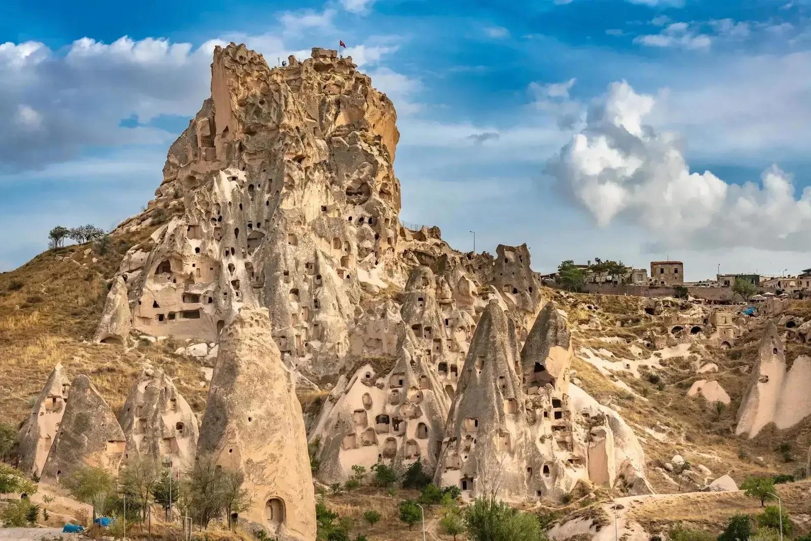 Formación Rocosa del Castillo de Uçhisar, Capadocia, Turquía