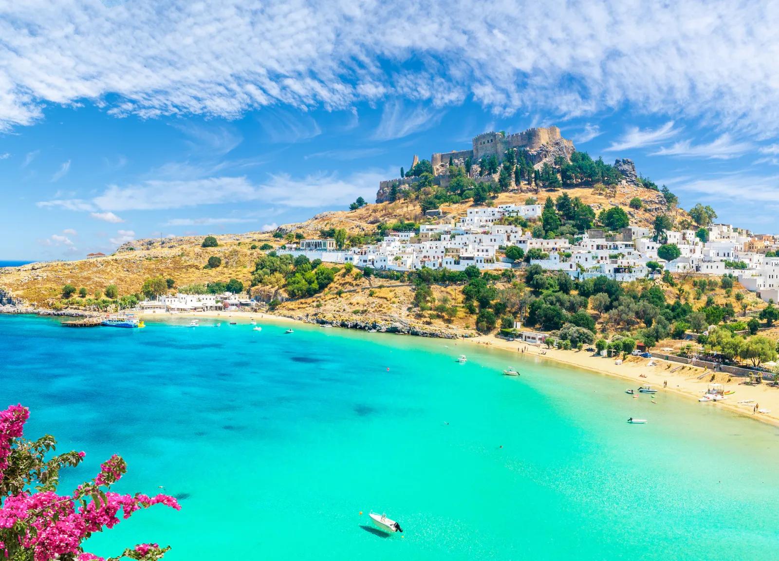 Lindos Acropolis Beach, Rhodes, Greece