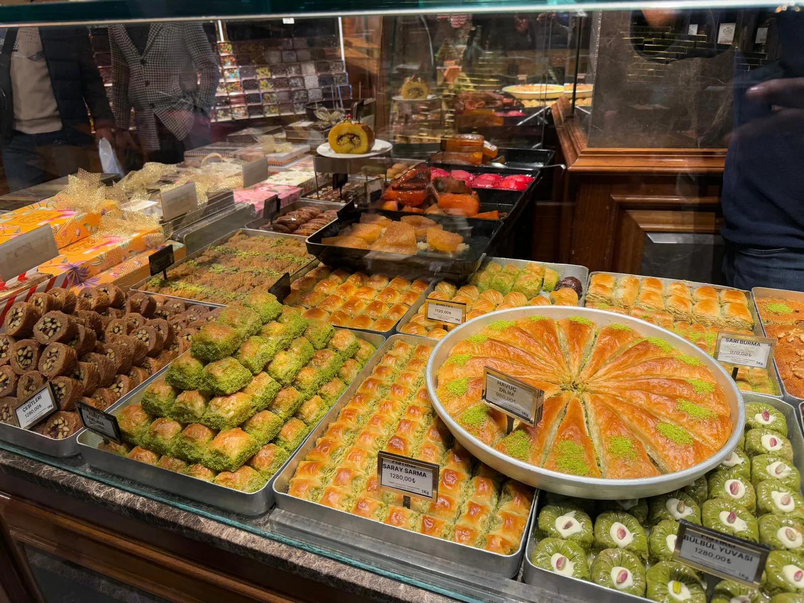 Local Food Baklava Display, Istanbul, Turkey