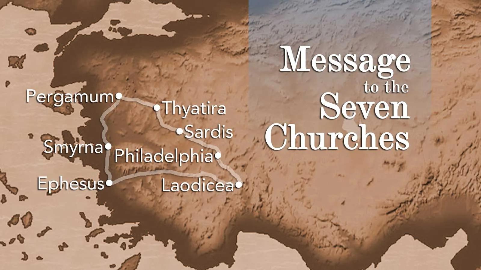 Seven Churches Of Revelation Map, Ephesus, Turkey