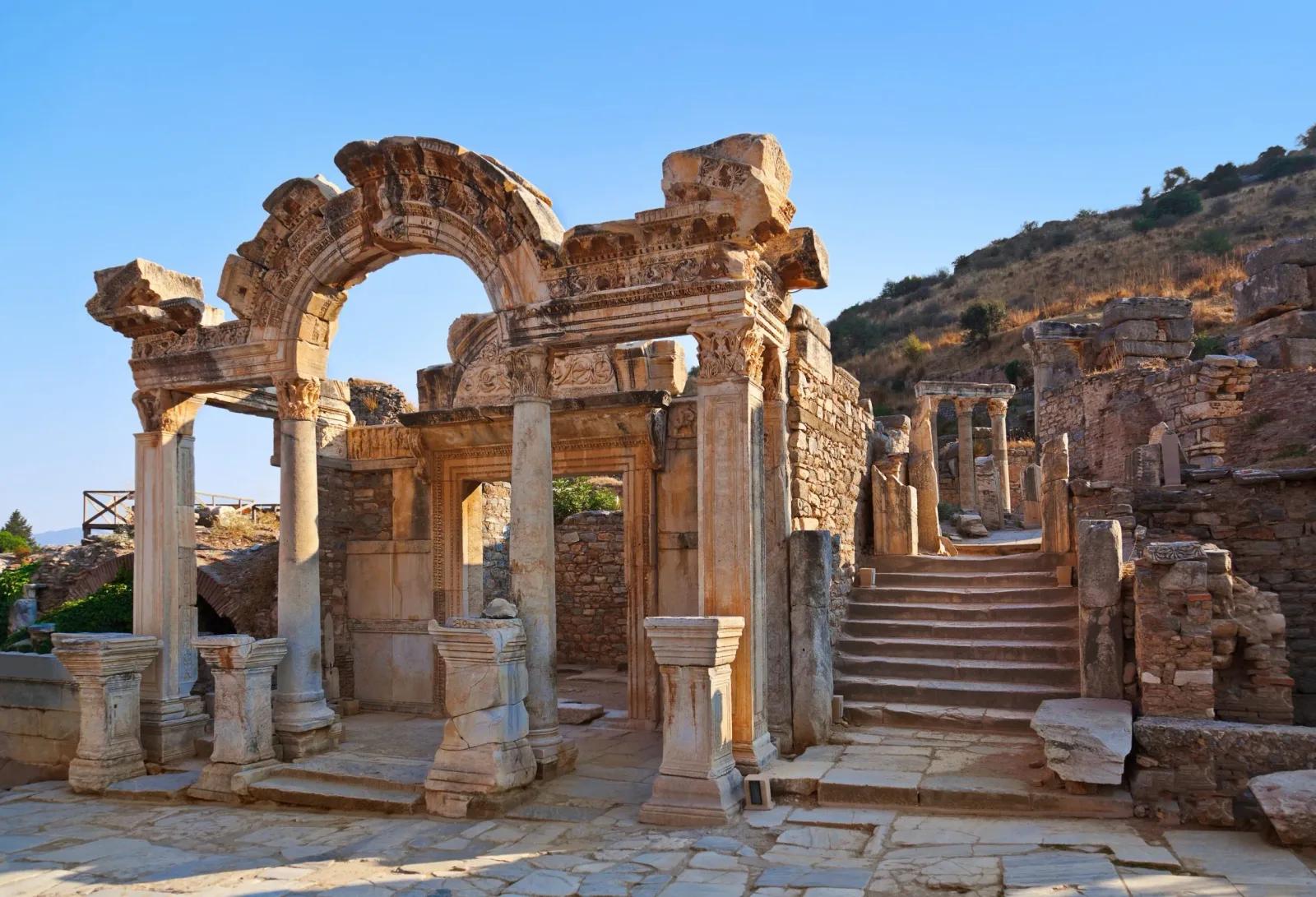 Temple Of Hadrian Facade, Ephesus, Turkey
