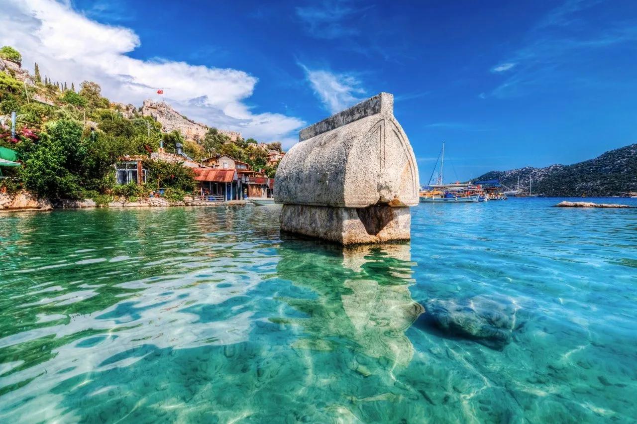 Lycian Sarcophagus, Kekova, Turkey