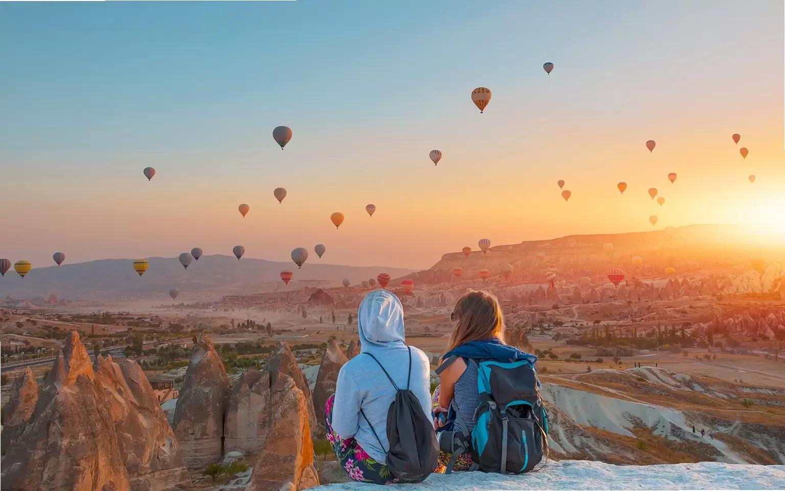 Hot Air Balloons Sunrise, Cappadocia, Turkey