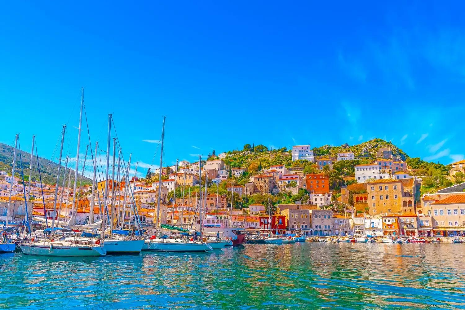 Harbor View, Hydra, Greece