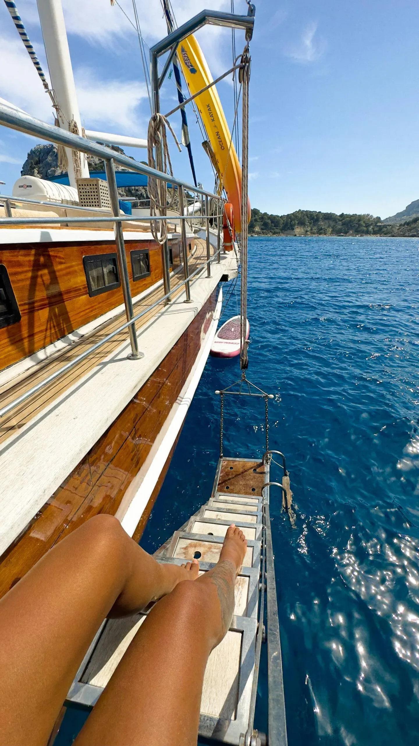 Blue Cruise Yacht Ladder, Fethiye, Turkey