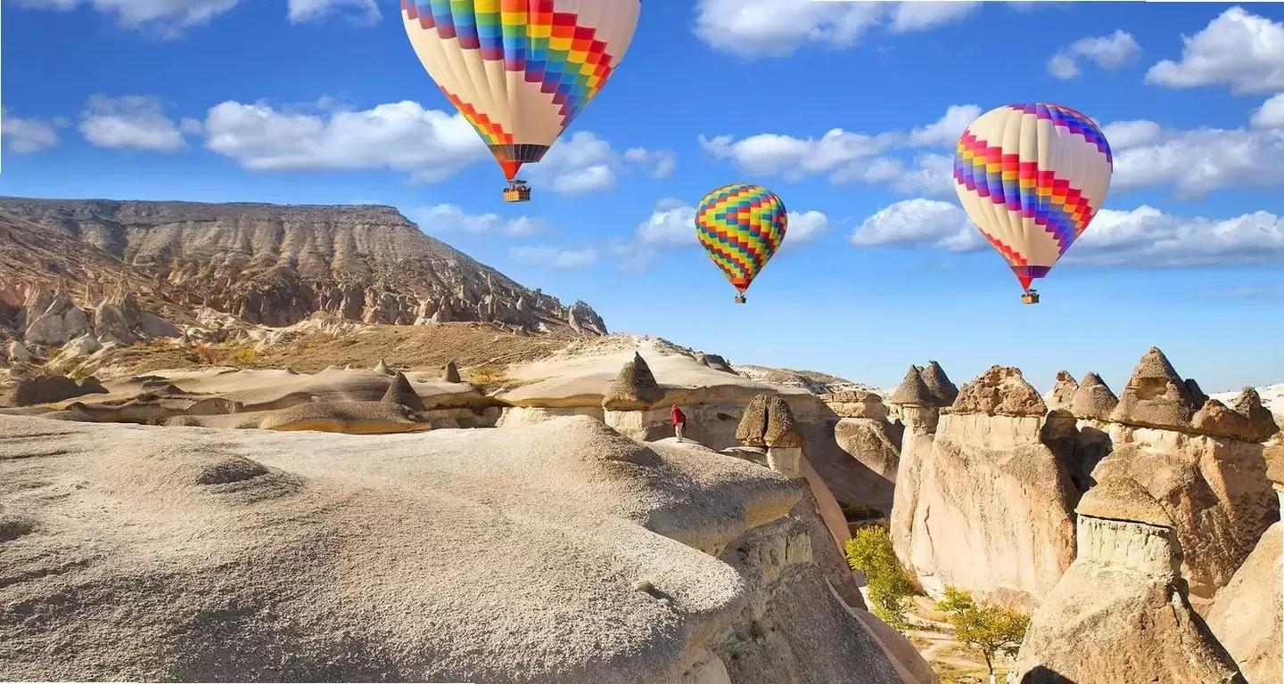 Hot Air Balloons Fairy Chimneys, Cappadocia, Turkey