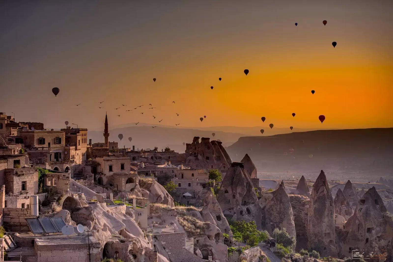 Hot Air Balloons Sunrise, Cappadocia, Turkey