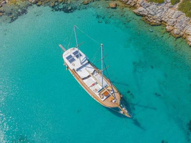 Blue Cruise Yacht Aerial, Marmaris, Turkey