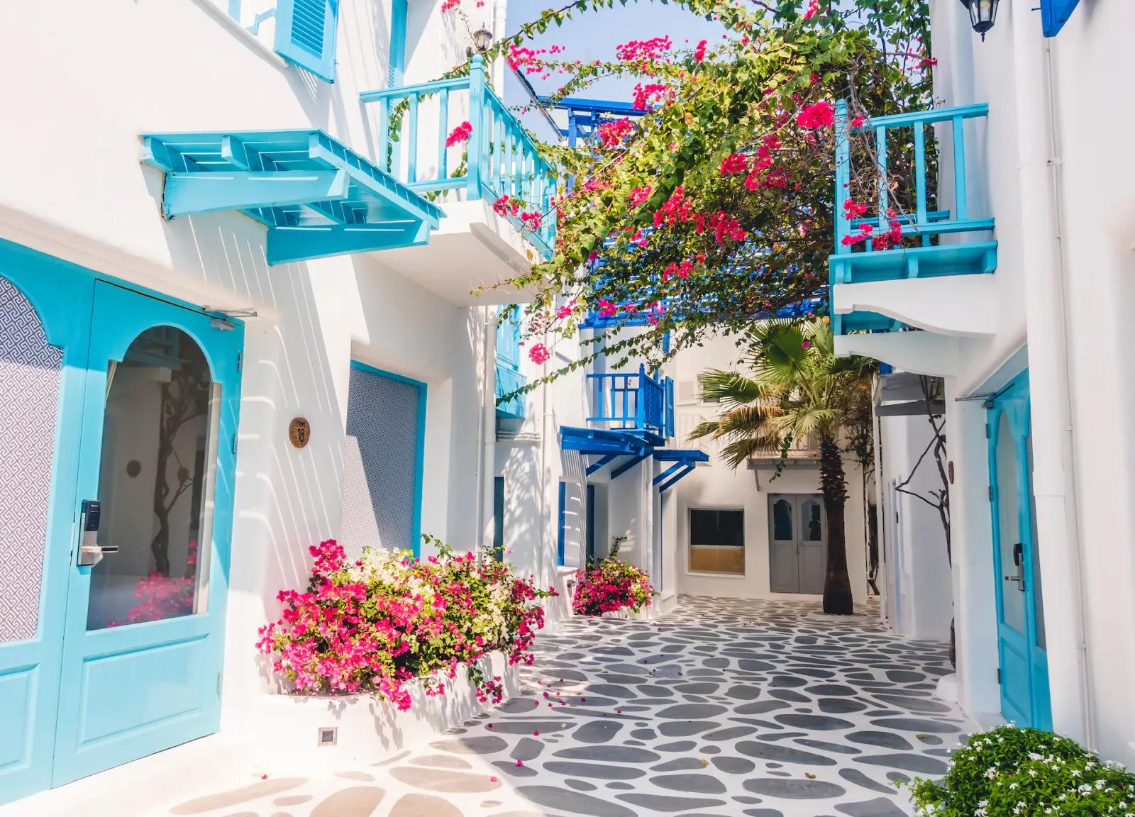 Street View, Mykonos, Greece