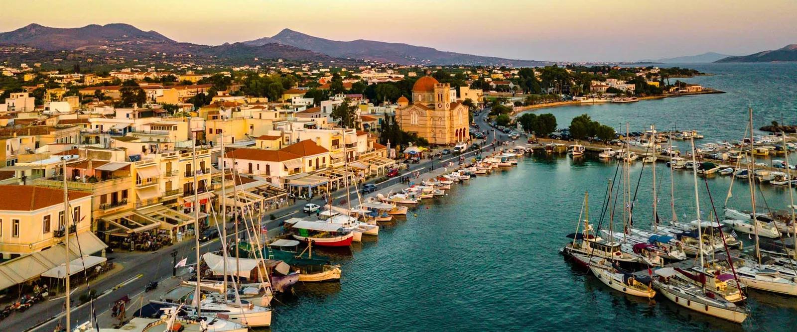 Harbor Waterfront, Aegina, Greece