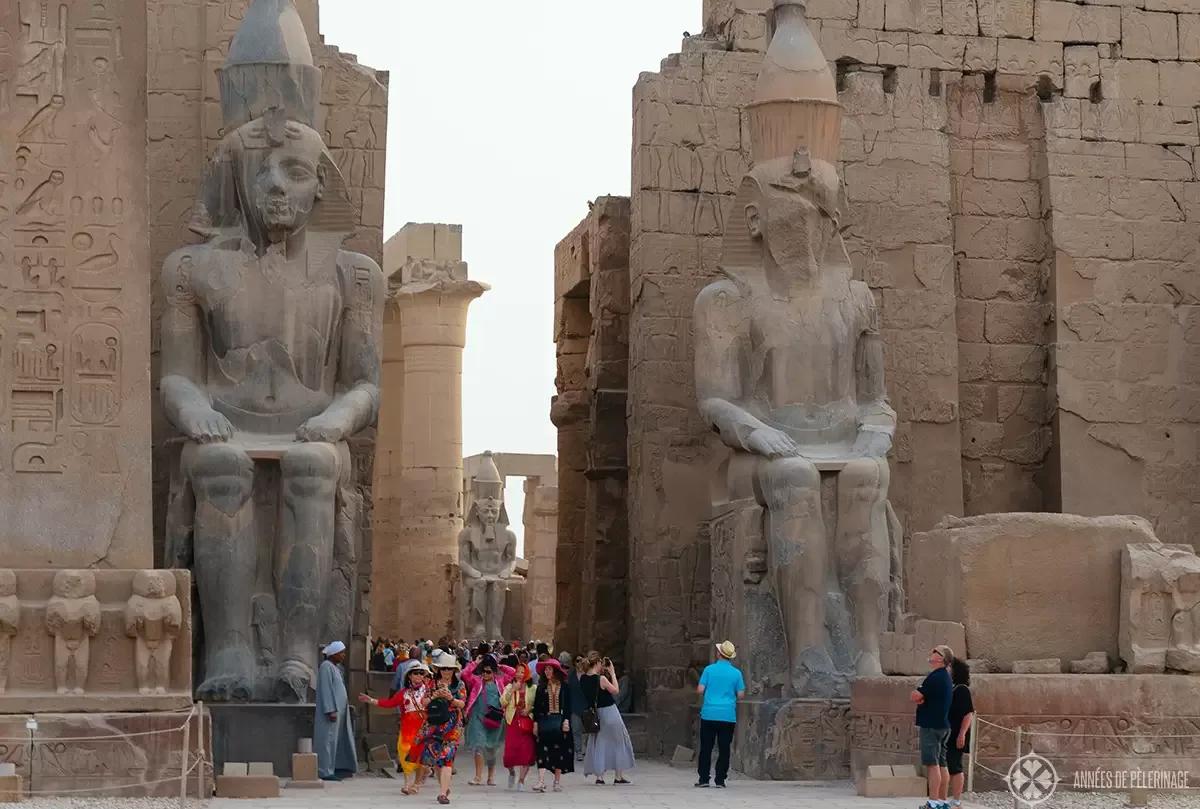 Luxor Temple Colossi Of Ramesses Ii, Luxor, Egypt