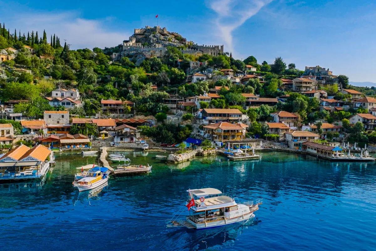 Simena Castle and Village, Kekova, Turkey