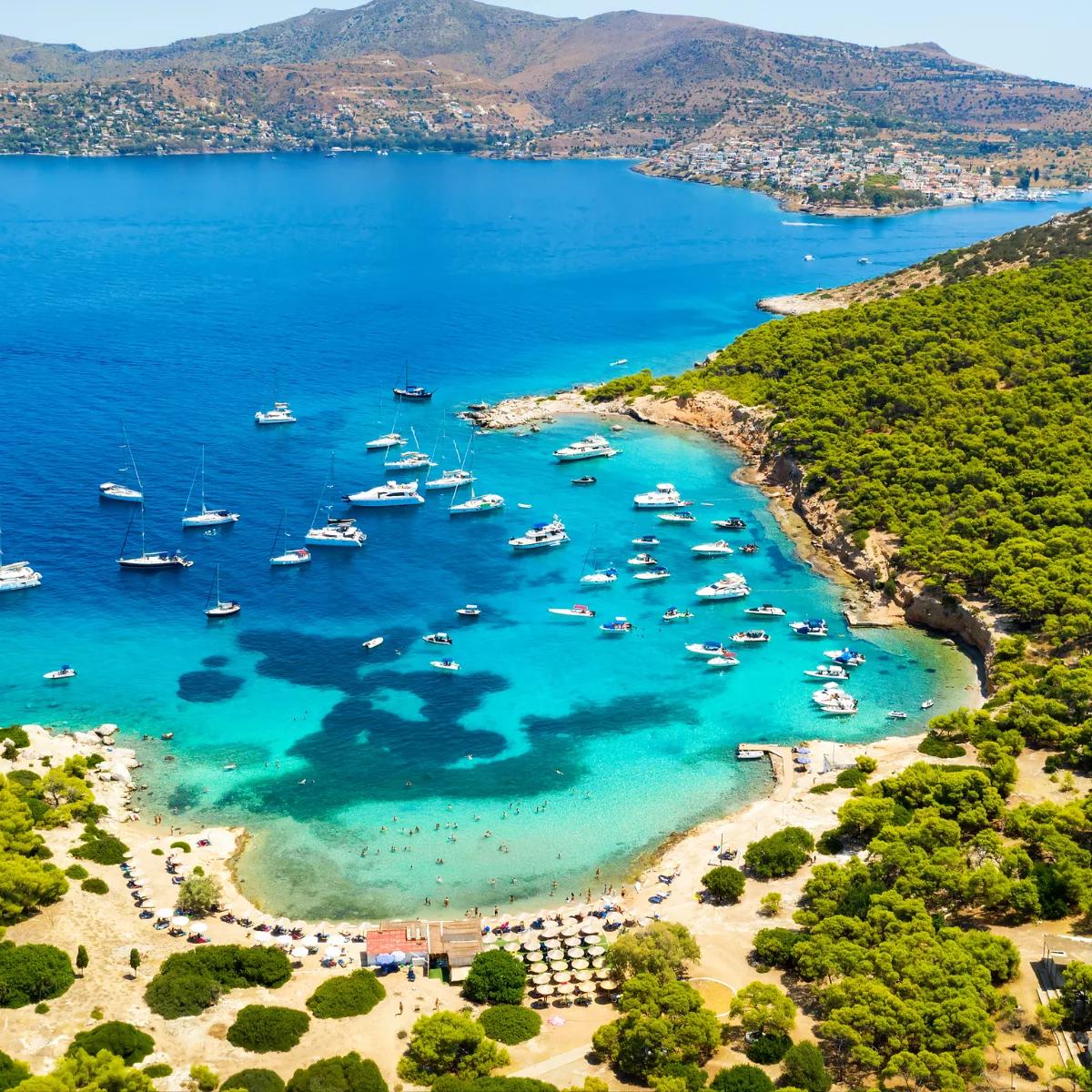 Moni Island Beach, Aegina, Greece