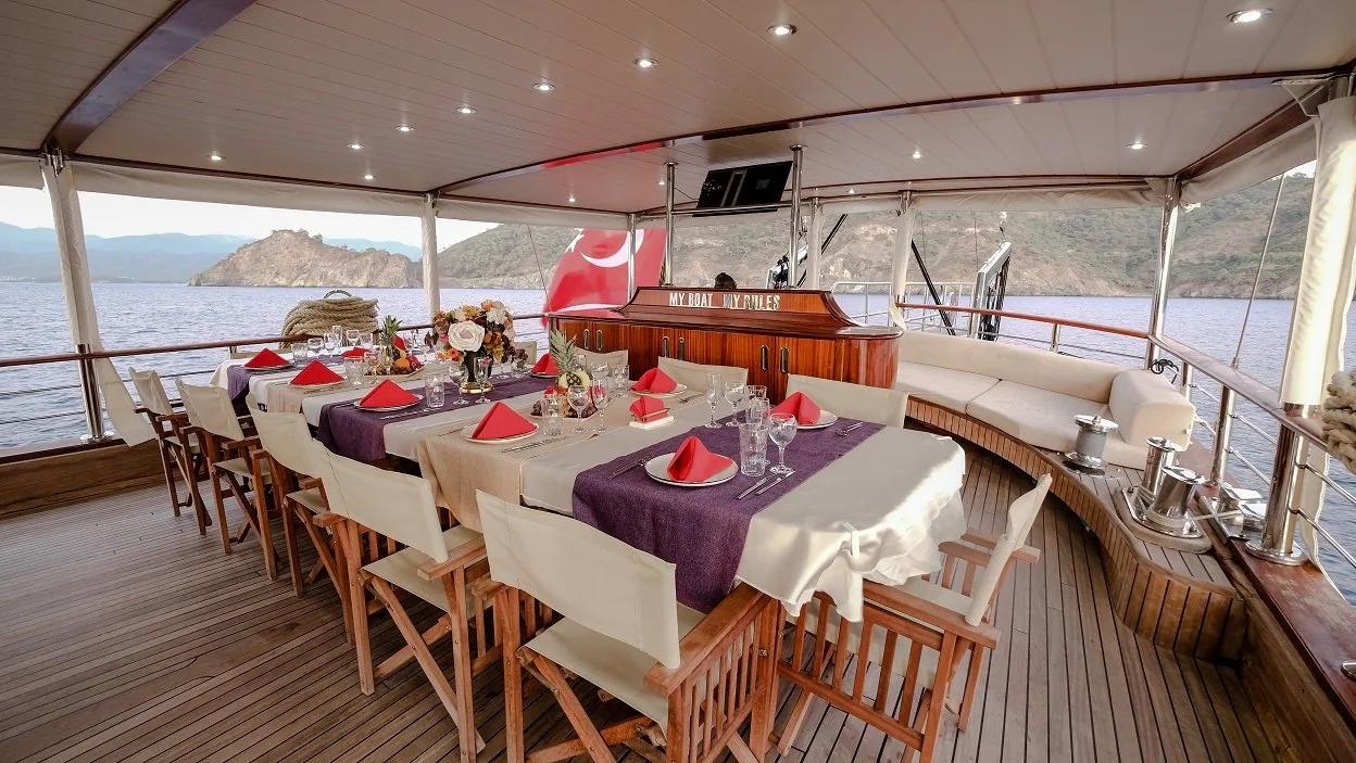 Blue Cruise Yacht Deck, Bodrum, Turkey