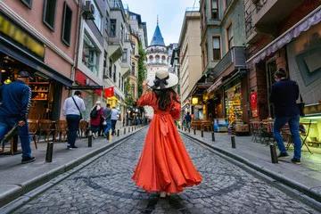 Galata Tower Street, Istanbul, Turkey