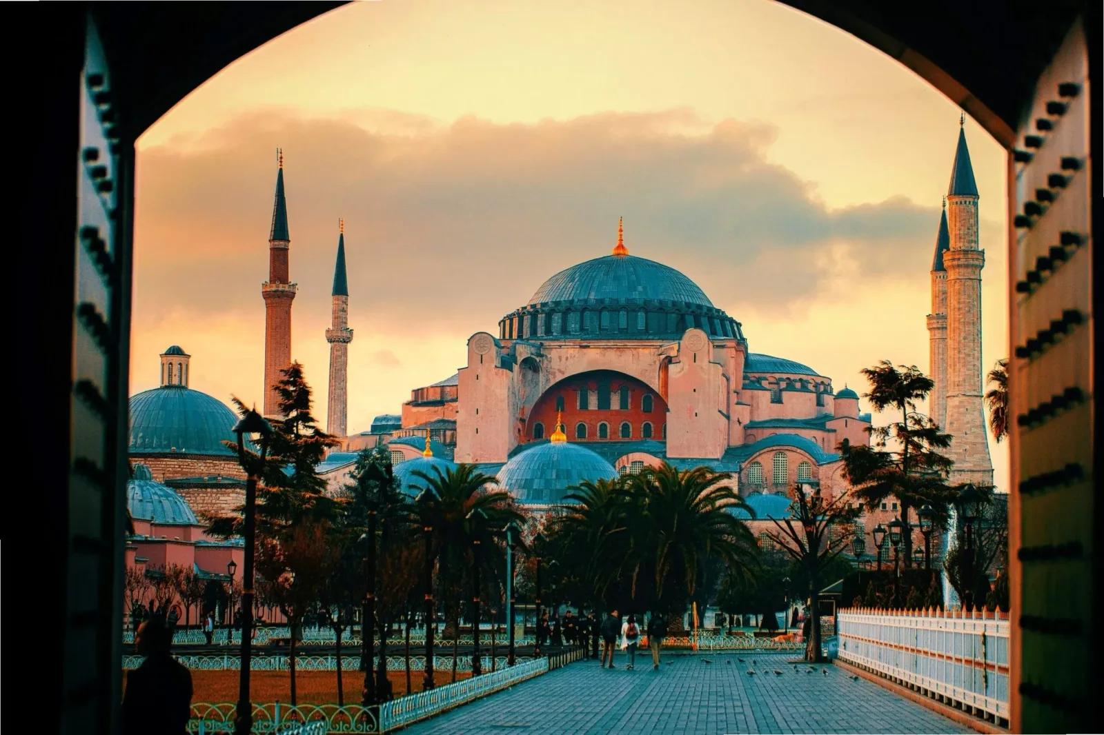 Hagia Sophia Framed View, Istanbul, Turkey