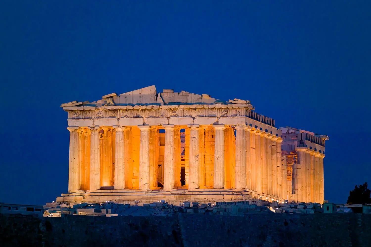 Parthenon Night, Athens, Greece