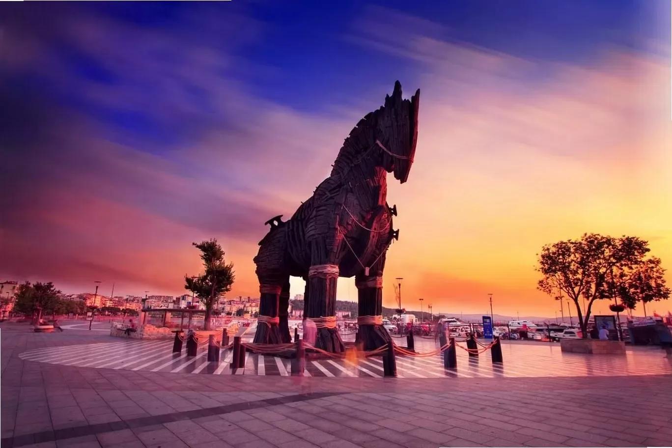 Trojan Horse Sunset, Canakkale, Turkey