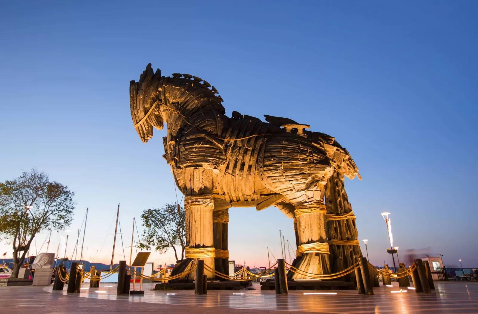 Trojan Horse At Dusk, Canakkale, Turkey