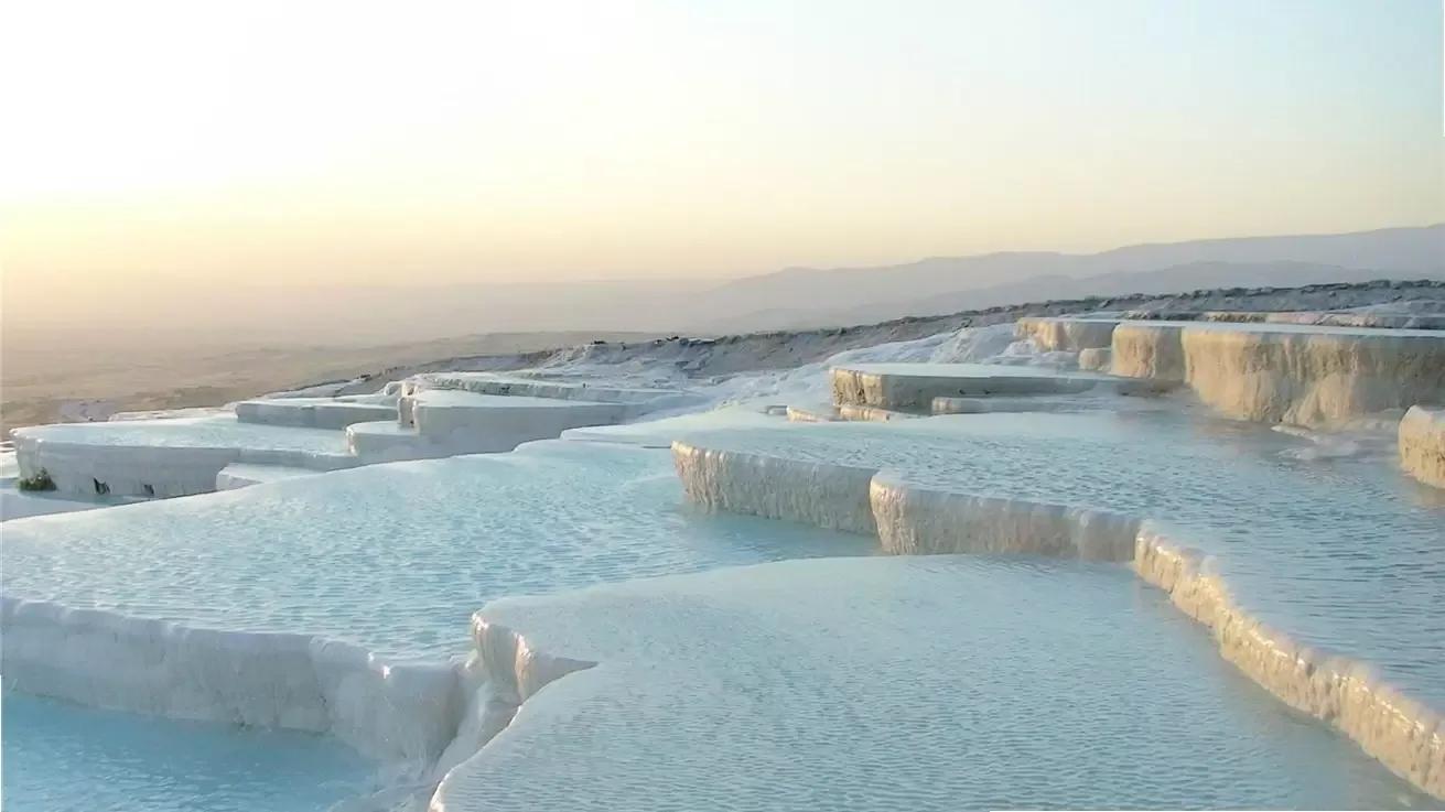 Pamukkale Travertine Terraces, Denizli, Turkey