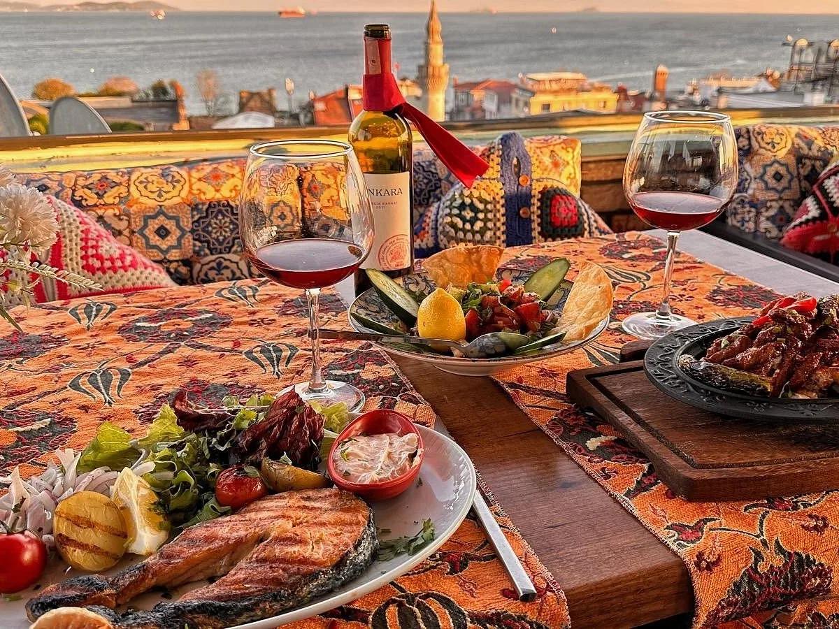 Bosphorus Rooftop Dinner, Istanbul, Turkey