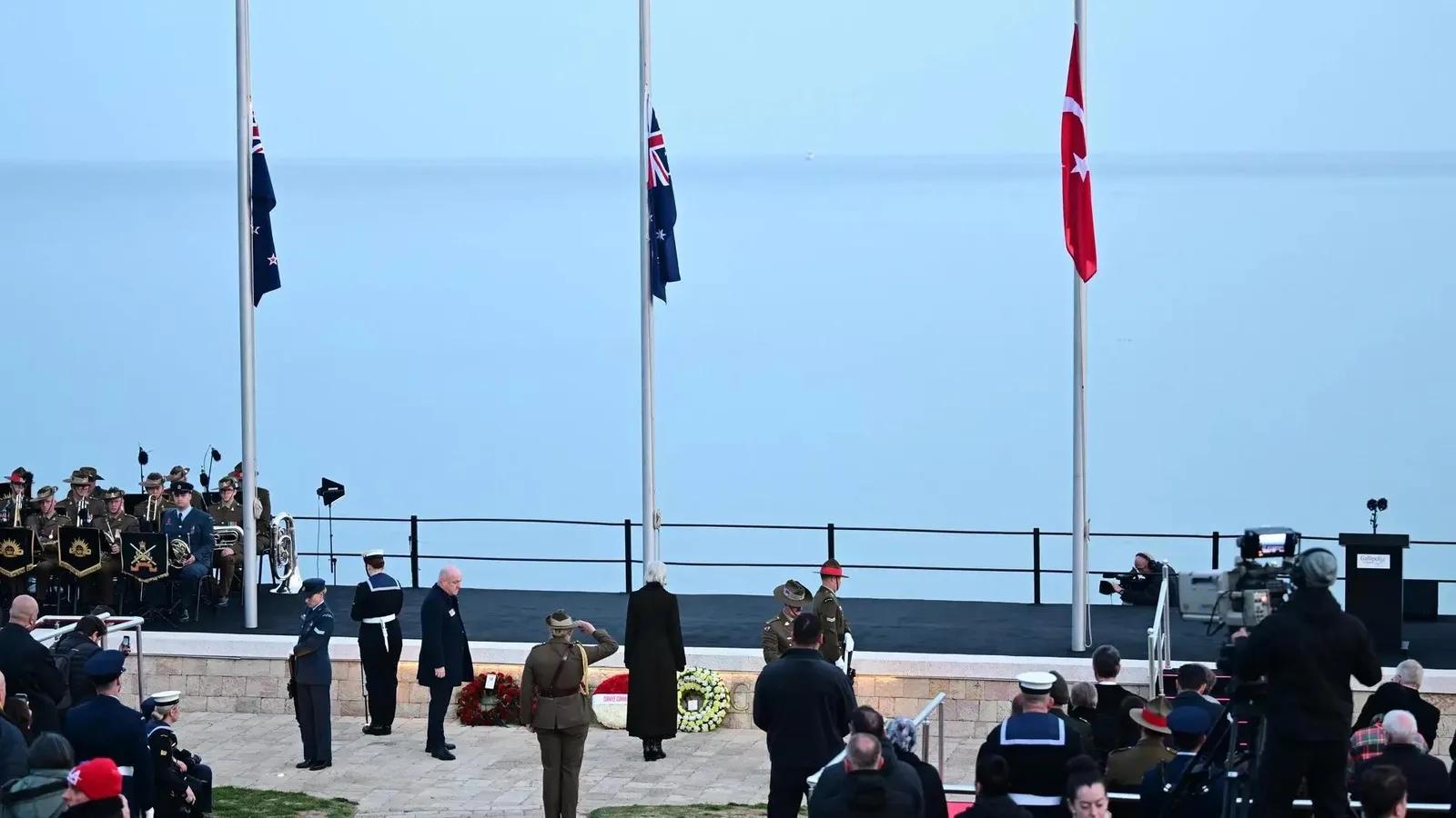 Anzac Cove Memorial Ceremony, Gallipoli, Turkey
