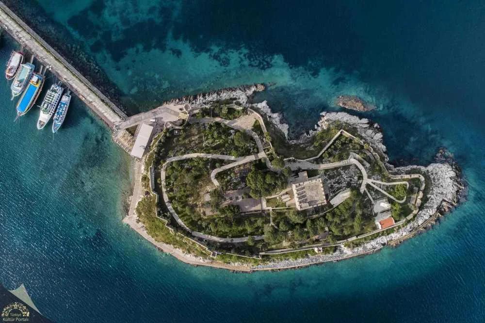 Pigeon Island Castle, Kusadasi, Turkey