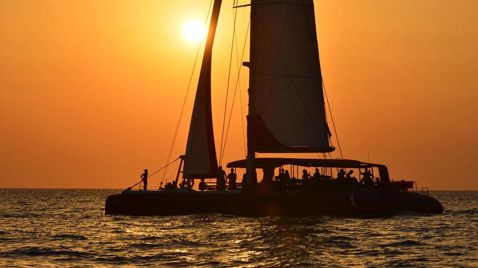Catamaran Sunset Cruise, Santorini, Greece