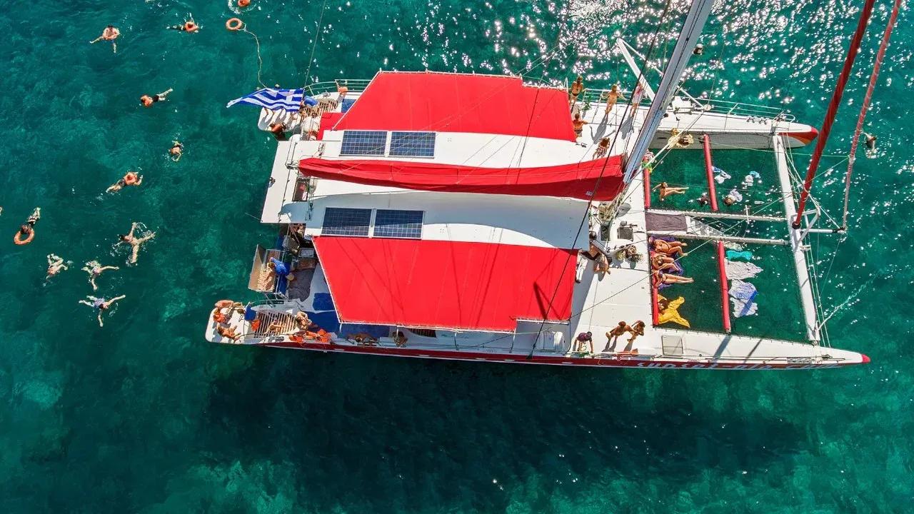 Catamaran Cruise, Santorini, Greece