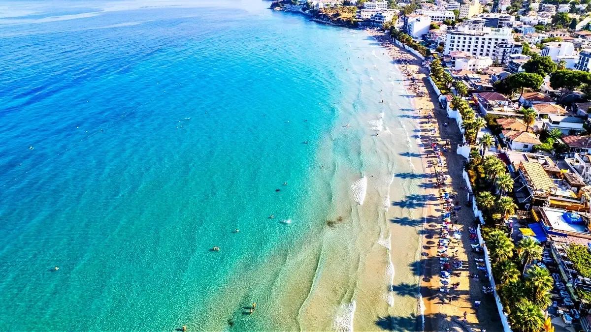 Ladies Beach Aerial View, Kusadasi, Turkey