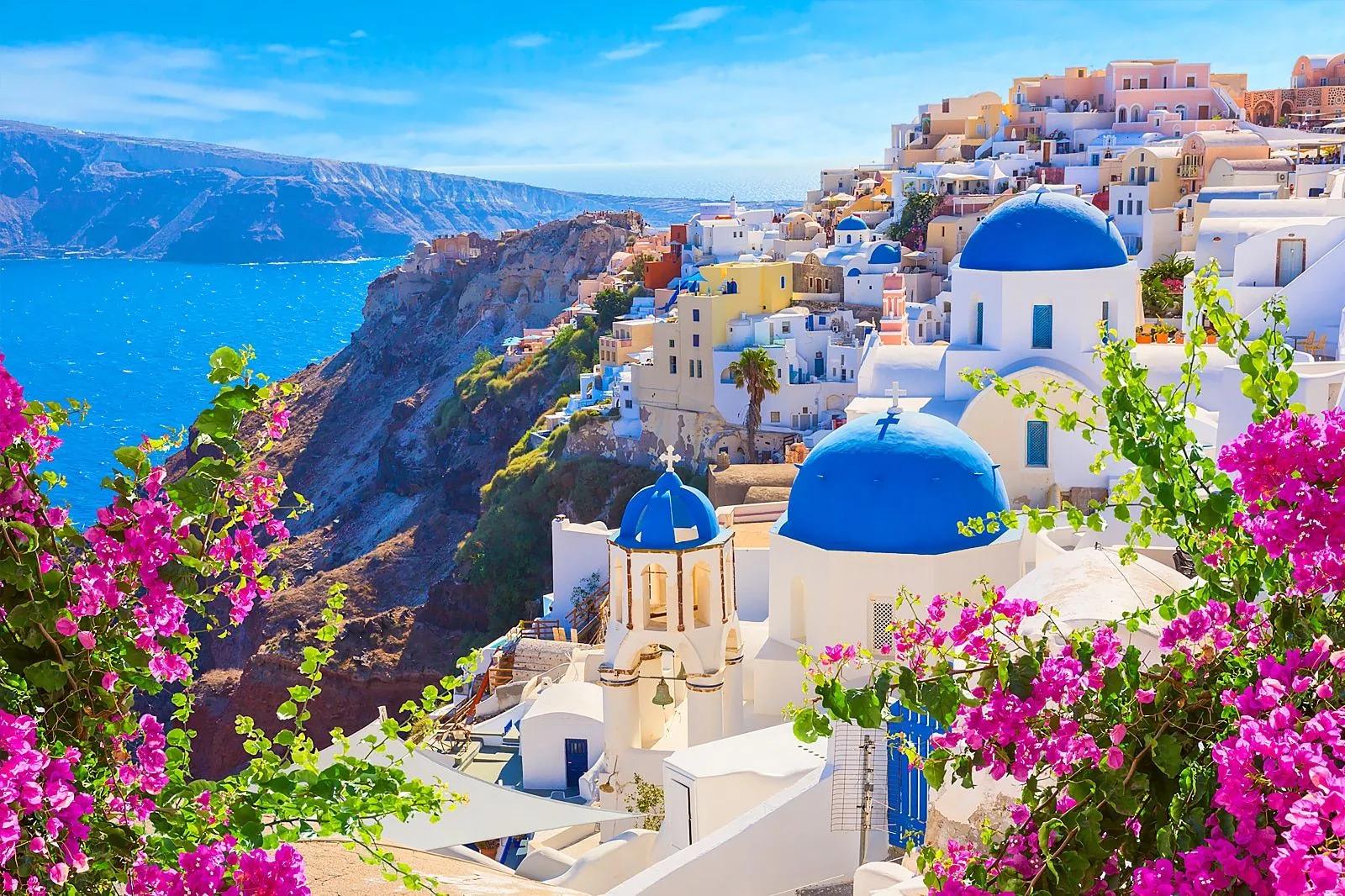 Iconic Blue Domes, Santorini, Greece
