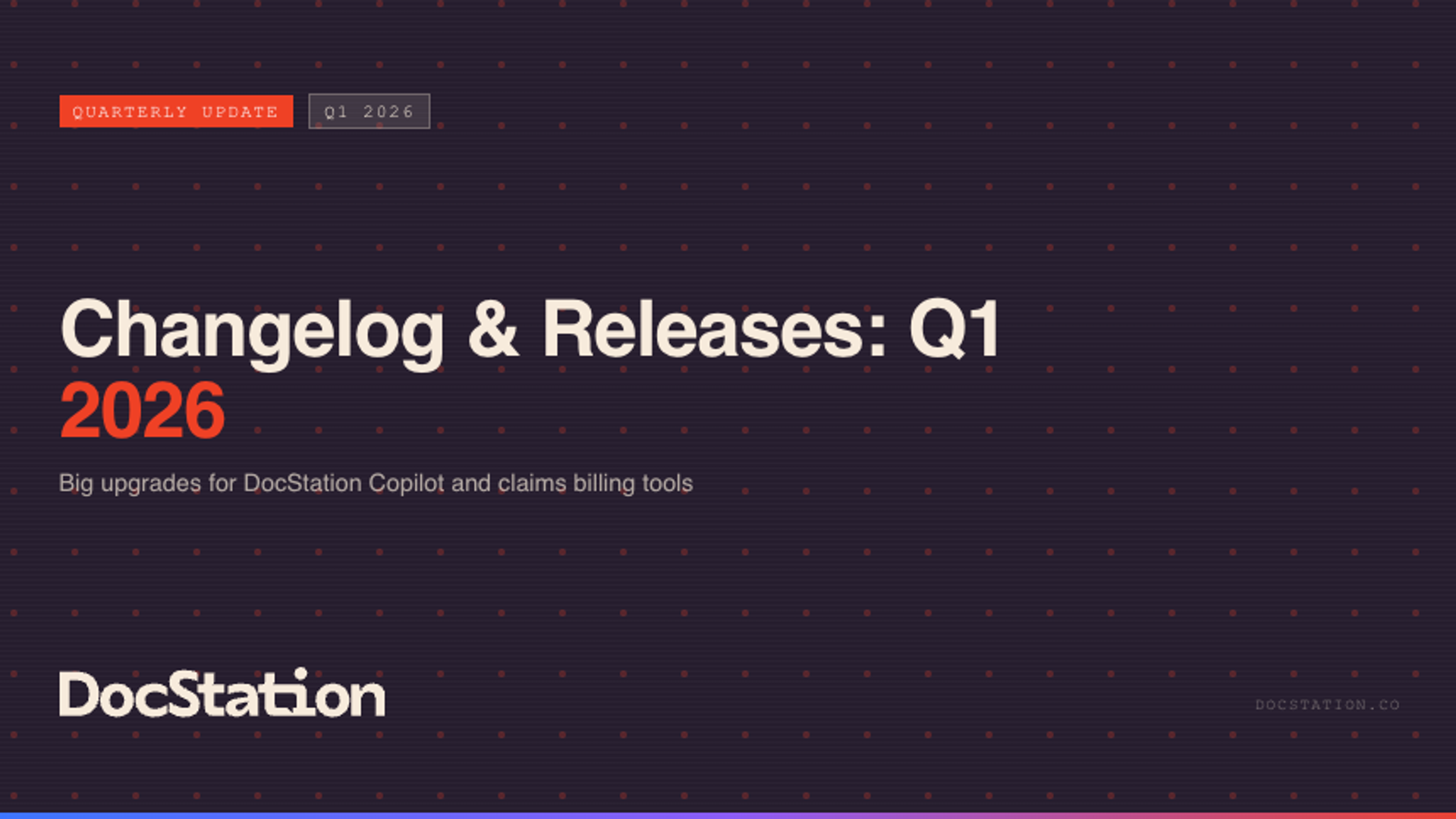 Changelog and Releases: Q1 2026