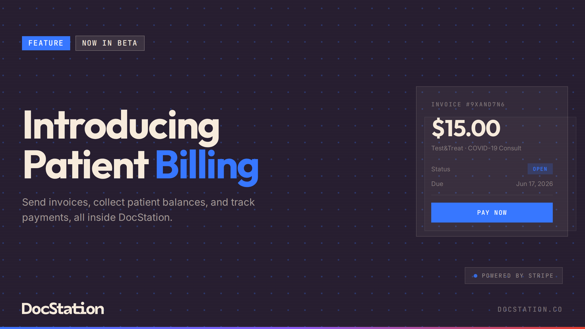 Introducing Patient Billing: Collect Patient Payments Without Ever Leaving DocStation