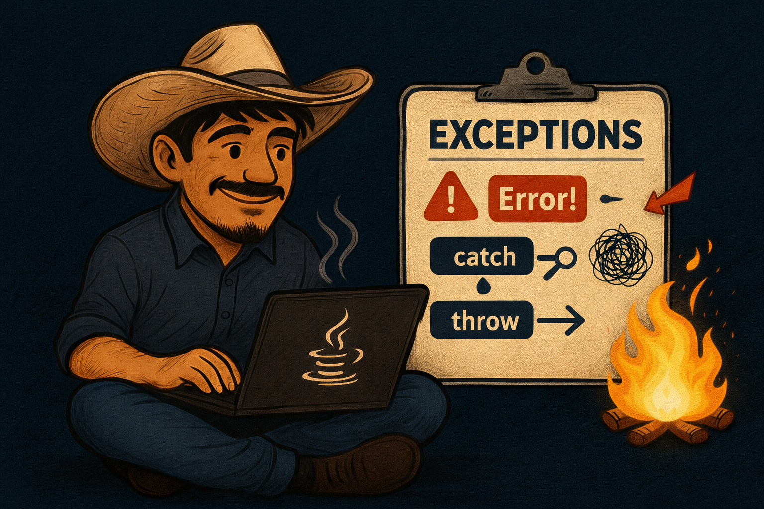 Excepciones en Java: Cuando las cosas salen mal (y cómo no dejar que se cuele algo)