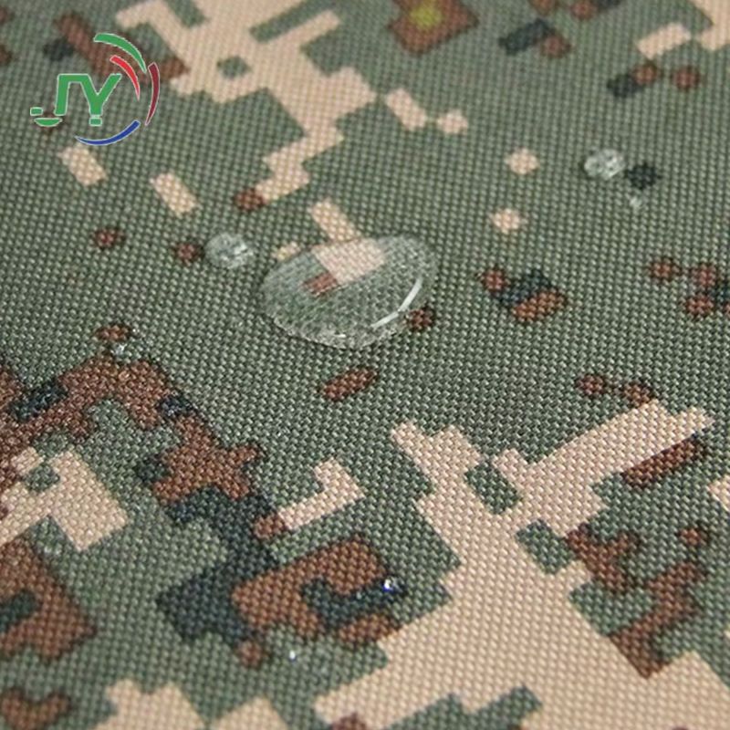 500D printed nylon oxford fabric PU coated waterproof anti-UV for bags and outdoor gear