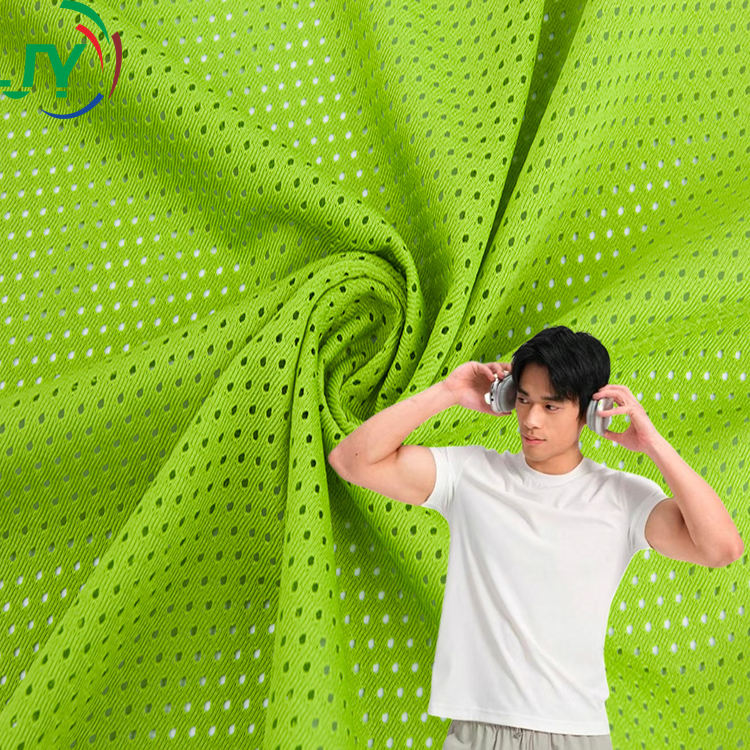 Bird eye mesh fabric 110GSM breathable quick-dry for activewear and sportswear