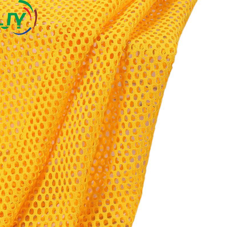180GSM polyester mesh fabric breathable knitted for bags shoes and sportswear