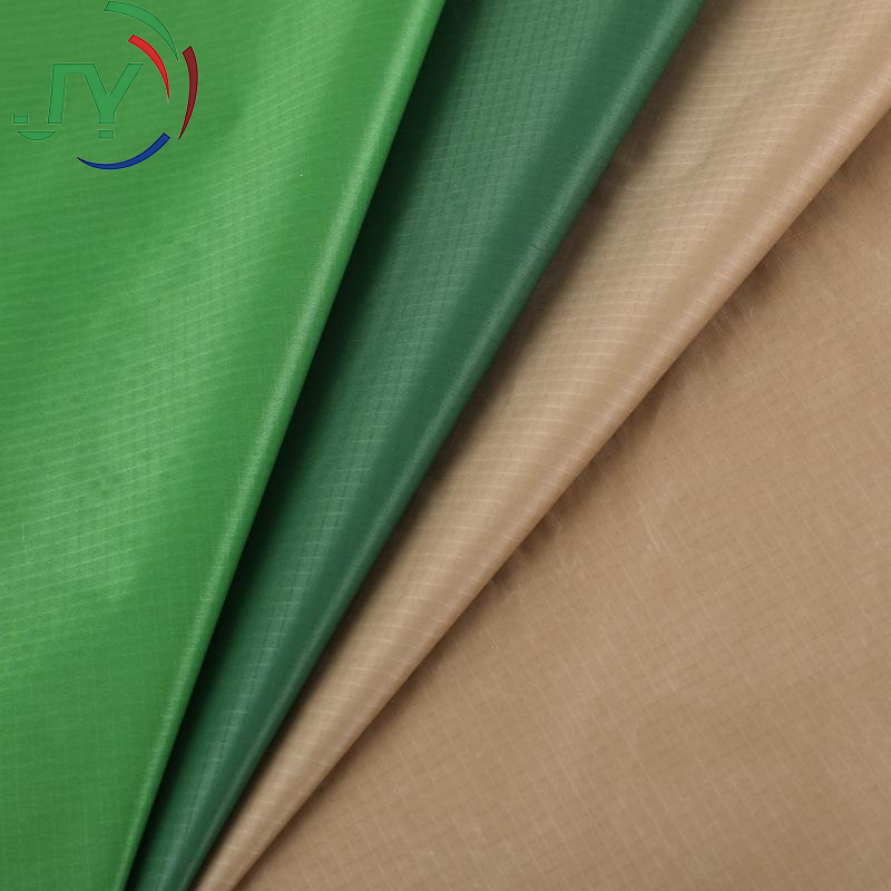 20D silicone coated nylon taffeta fabric waterproof anti-UV lightweight for bags and outdoor