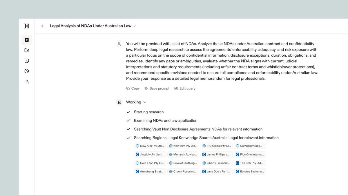 Introducing Harvey's New Reasoning Capabilities