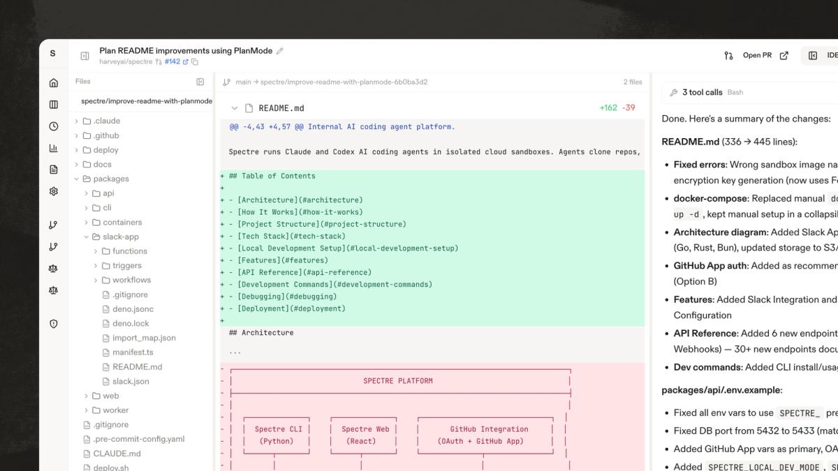 Building Spectre: Internal Collaborative Cloud Agent Platform | Harvey